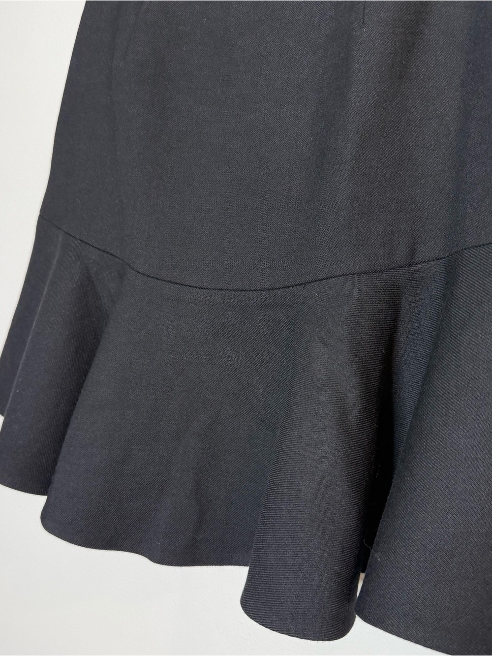 3.1 Phillip Lim Designer Wool Silk Mini Black Ruffle Tier Skirt size 4 - Picture 6 of 13